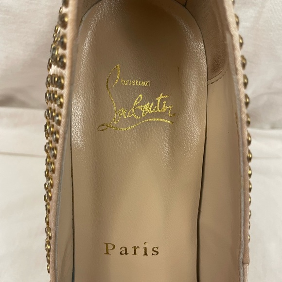 Gold CL “red bottom” shoes - Picture 4 of 12